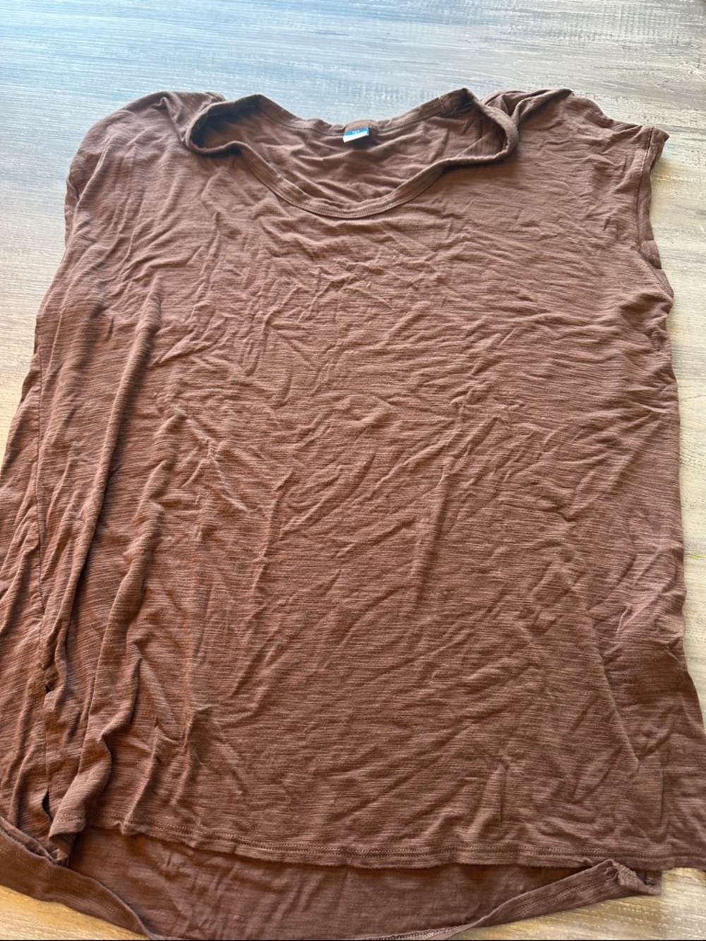 Old Navy Brown Sleeveless Scoop Neck Tank Top